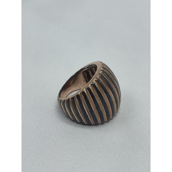 Vintage Bronze MILOR Italy Ring Size 5 3/4 - Picture 1 of 7